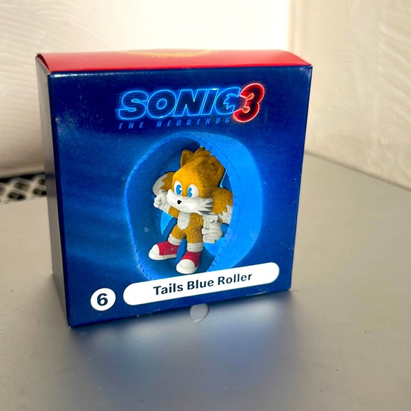 Unopened 2024 McDonald’s Sonic 3 #6 Tails Blue Roller Happy Meal Toy - Picture 1 of 6